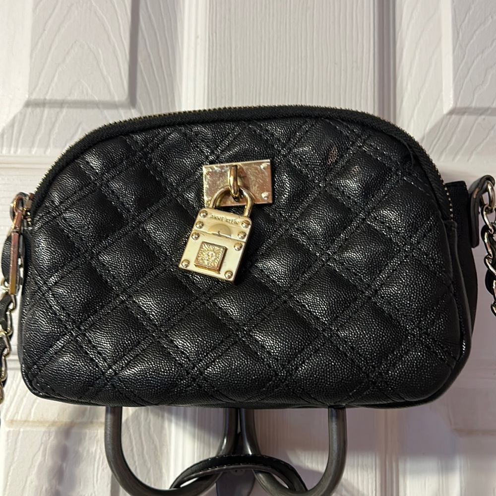Anne Klein small bag with three sections for cards, phone make up or other items